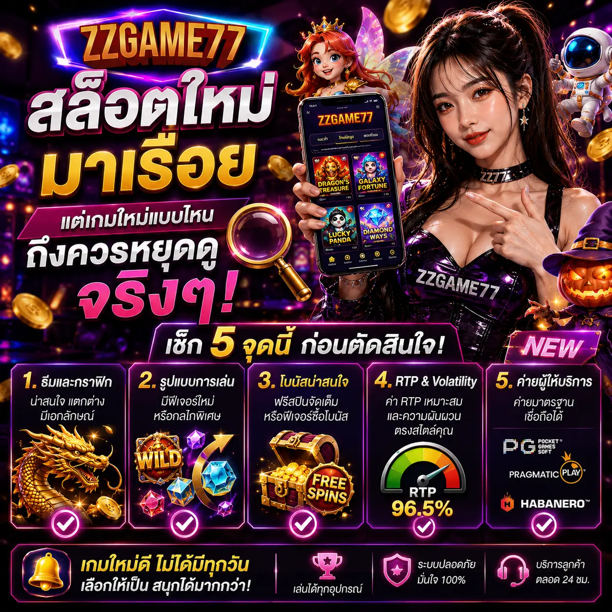 สล็อตใหม่มาเรื่อย แต่เกมใหม่แบบไหนถึงควรหยุดดูจริง ๆ